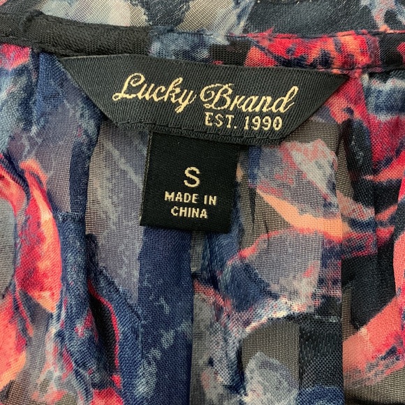 Sheer floral Lucky Brand sleeveless blouse Size:S - Picture 11 of 11